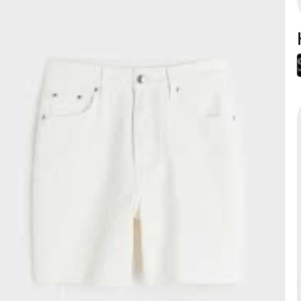 H&M high waisted straight bermuda NWT loose fit